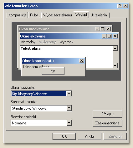 Więcej ikon na pulpicie Windows XP – Szumana